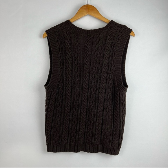 Chaps Vest Brown Size Large - Picture 2 of 10